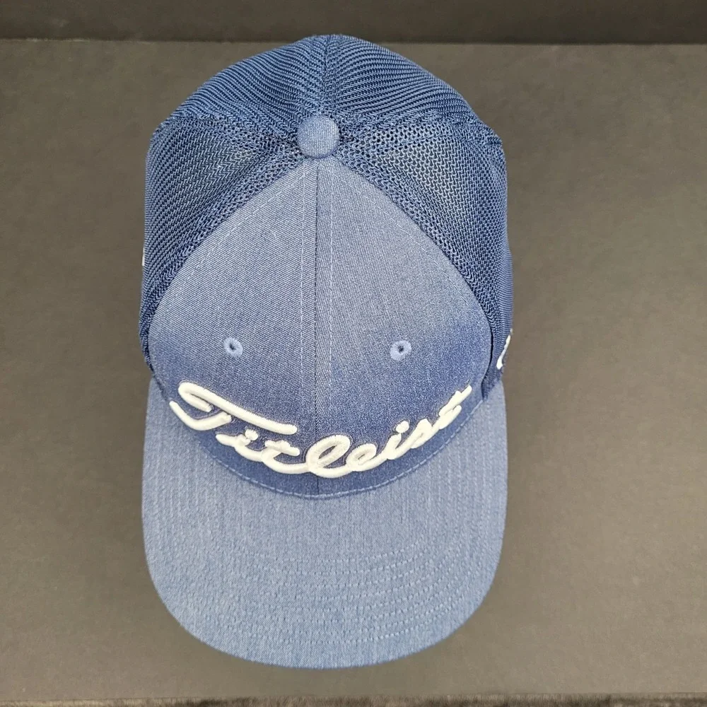 Titleist ProV1 Foot Joy Collaboration Mesh Golf Hat Size Medium/Large Fitted